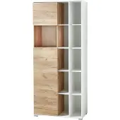 Germania Hangmappenladekast Melamine 2 Planken Afsluitbaar 850 x 400 x 1.970 mm Eiken Lichtbruin