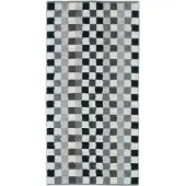 Cawö Douchelaken Cawö Unique Karo Anthracite (70 x 140 cm)