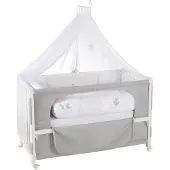 Roba Room Bed Co-sleeper Wit Fox & Bunny | Maat: 60x120 cm