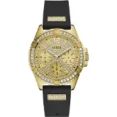 GUESS Analoog horloge 'Frontier' goud / zwart / wit