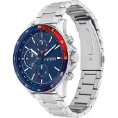 Tommy Hilfiger Bank herenhorloge Zilverkleurig 1791718