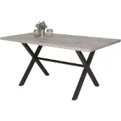 Hela Eettafel Kijara 160x90 cm-betonlook/antraciet