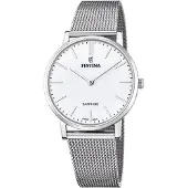 Festina Kwartshorloge Swiss Made Collection Armbandhorloge, herenhorloge, dameshorloge, leren band, saffierglas, Swiss Made