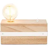 Brilliant tafellamp Whitewood 1-lichts hout