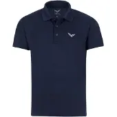 Trigema dames functionele polo met knoopsluiting, marineblauw, maat XL