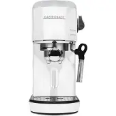 Gastroback Design Espresso Piccolo, espressomachine, 1,5 liter, geschikt voor gemalen koffie, 1400 W, wit