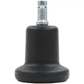 Hjh OFFICE 5x STAND 10mm/50mm Bodemgeleider - Bureaustoelwielen Zwart