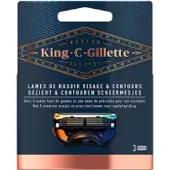 Gillette King C. Gillette Scheermesjes - 3 Stuks