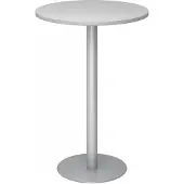Hjh OFFICE PRO BISTRO H80R S - Systeem conferentietafel Grijs Zilver Ø 80