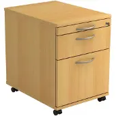 Hjh OFFICE PRO SIGNA AC20 BM - Rolcontainer Beuken Hout met ophangsysteem Metalen handgreep