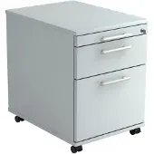 Hjh OFFICE PRO SIGNA AC20 RE - Rolcontainer Grijs Hout met ophangsysteem Rail handvat (kunststof)