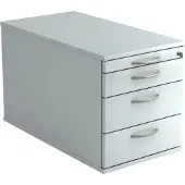 Hjh OFFICE PRO SIGNA TC30 BM - Rolcontainer Grijs Hout met 3 lades Metalen handgreep