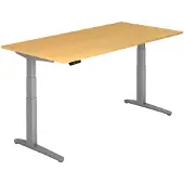 Hjh OFFICE PRO XBHM 2E SS - Beuken 200 x 100 Tafelhoogte I Elektrisch in hoogte verstelbaar
