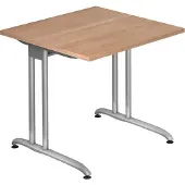 Hjh OFFICE PRO BELA 8 S - Walnoot 80 x 80