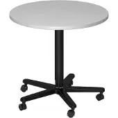 Hjh OFFICE PRO BISTRO 80R D - Systeem conferentietafel Grijs Zwart Ø 80