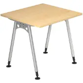 Hjh OFFICE PRO ATOS 8 S - Esdoorn 80 x 80 Tafelhoogte I In hoogte verstelbaar