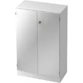 Hjh OFFICE PRO SIGNA K 6550 SG - Hoogte van de map | 3 OH met knop (afsluitbaar) Kast Wit/Zilver