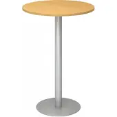 Hjh OFFICE PRO BISTRO H80R S - Systeem conferentietafel Beuken Zilver Ø 80