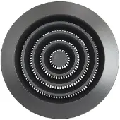 Europlast Rond ventilatierooster grill Ø100 mm antraciet - NGA100A