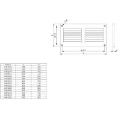 Europlast Metalen rooster 300x100mm bruin - MR3010B