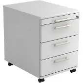 Hjh OFFICE PRO SIGNA AC30 RE - Rolcontainer Wit Hout met 3 lades Rail handvat (kunststof)