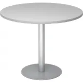 Hjh OFFICE PRO BISTRO F100R S - Systeem conferentietafel Grijs Zilver Ø 100