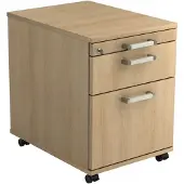 Hjh OFFICE PRO SIGNA AC20 CE - Rolcontainer Hout Eiken met ophangsysteem Chrome metaal handgreep