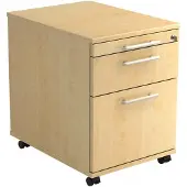Hjh OFFICE PRO SIGNA AC20 RE - Rolcontainer Esdoorn Hout met ophangsysteem Rail handvat (kunststof)