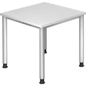 Hjh OFFICE PRO HILO 8 S - Wit 80 x 80 Tafelhoogte I In hoogte verstelbaar