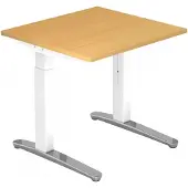 Hjh OFFICE PRO XTRA XB 8 WC - Beuken 80 x 80 Tafelhoogte I In hoogte verstelbaar