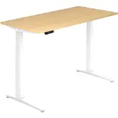 Hjh OFFICE PRO XBHM 16 WW - Esdoorn 160 x 80 Tafelhoogte I Elektrisch in hoogte verstelbaar