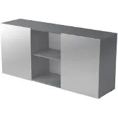 Hjh OFFICE PRO KAPA 1780 | Dressoir | met schuifdeuren - Sideboard Grafiet/Zilver