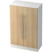 Hjh OFFICE PRO SIGNA G 7550 RE - Hoogte van de map | 3 OH Wit/Eiken Kast Rail handvat (kunststof)