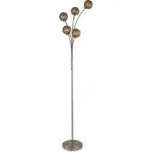 LumenXL Moderne staande lamp Claire 5-lichts in goud
