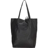 Charm London Leren Shopper Elisa Metallic Zwart
