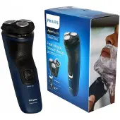 Philips Bodycare AquaTouch Shaver 1100 1100 S1121/41 Rotatiescheerapparaat Zwart