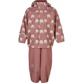 CeLaVi Functioneel pak 'Elephant' zilvergrijs / oudroze / wit