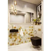 Mondiaz Fontein tyne 40 cm solid surface positie links zonder kraangat urban