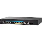 Cisco Small Business SG350X-8PMD - Switch - beheerd - 8 x 10/100/1000/2.5G (PoE+) + 2 x 10 Gigabit Ethernet / 10 Gigabit Ethernet SFP+ - voor montage in een rack - PoE+ (240 W)