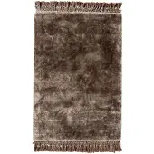 Nordal A/S NOBLE warmgrijs tapijt met franjes
