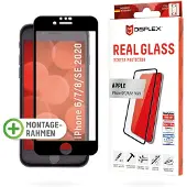 Displex Screenprotector Real Glass Full Cover voor de Apple iPhone SE (2022 / 2020) / 8 / 7 / 6(s)