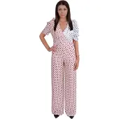 Forever Unique Roze-wit, elegant jumpsuit/broekpak - S