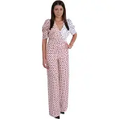 Forever Unique Roze-wit, elegant jumpsuit/broekpak - M