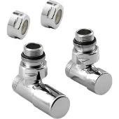 Sapho Compact aansluitset haaks chroom