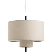 New Works Hanglampe , Margin, dimbare, Beige, Woonkamer, Stof, Designer