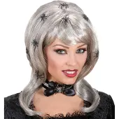 Finidi Halloween: Heksenpruik Spider Lady Pruik