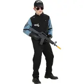 Widmann Feestkleding: SWAT kostuums voor kinderen