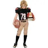 Widmann Carnavalskleding kinderen: American Football-player de luxe (rugby)