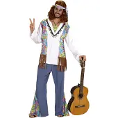 Vegaoo Hippie kostuum voor heren - Verkleedkleding - Medium