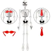 Finidi Themafeest Halloween: Opblaasbaar skelet, 183cm